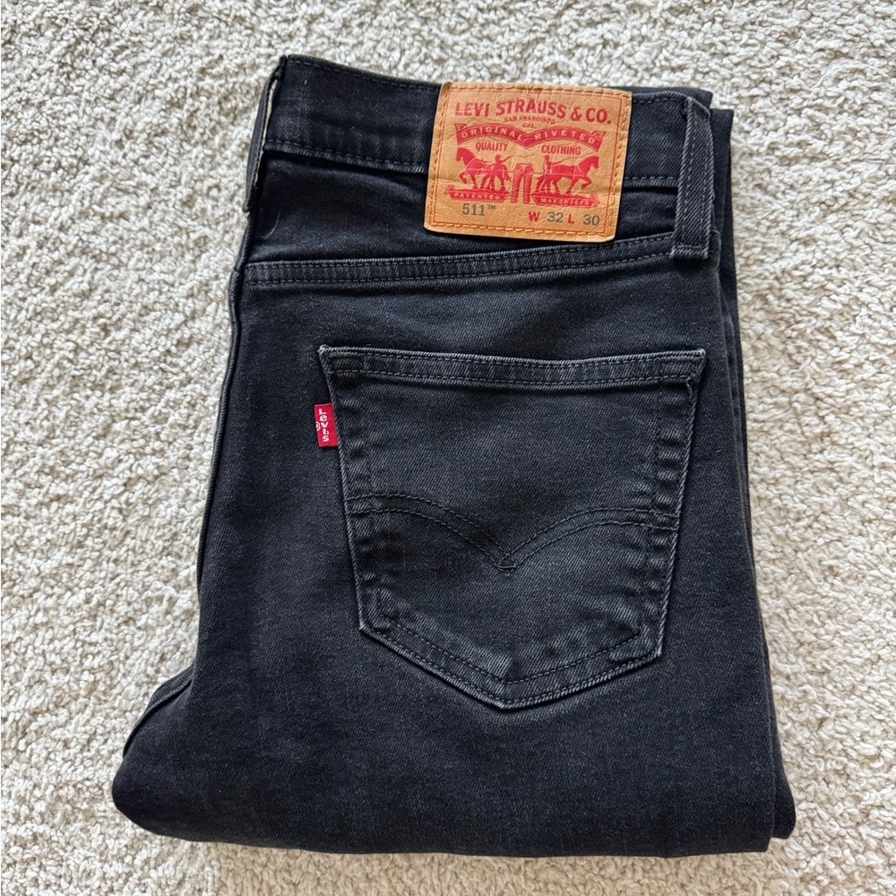 Levi's Men's black l Slim Jeans 511 32 waist